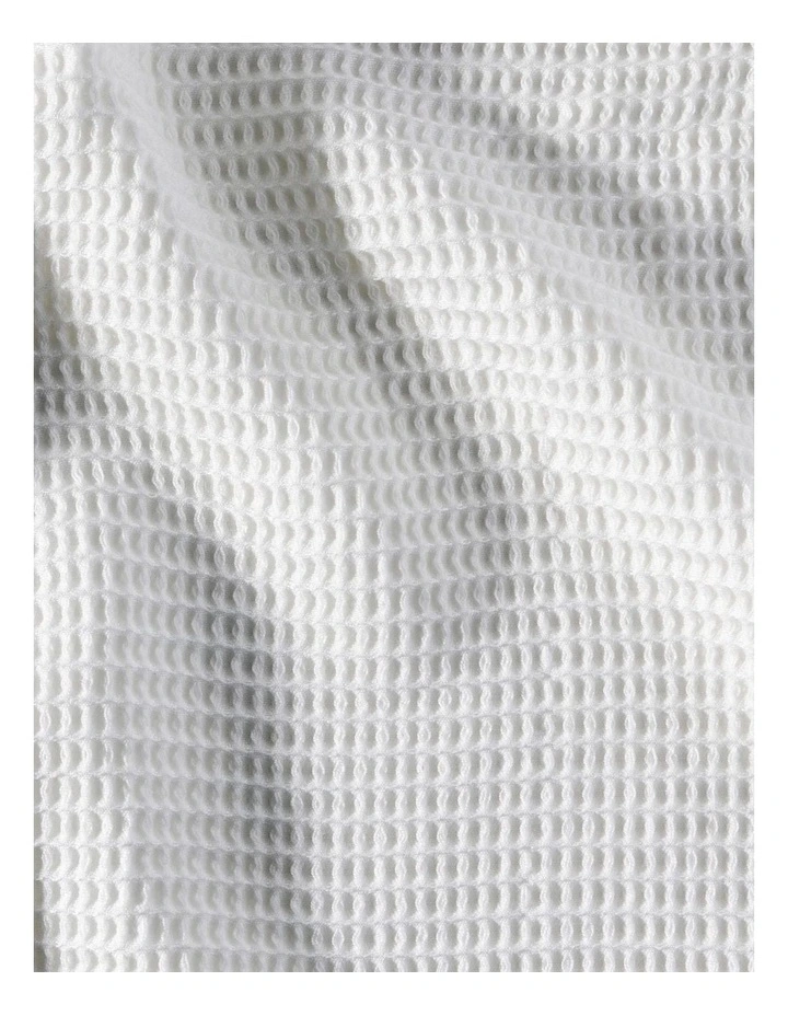 Textured Waffle Dish Towels in Cloud image 2