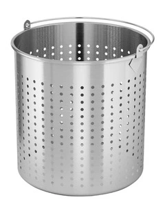 SOGA 18/10 Stainless Steel Perforated Stock Pot Basket 12L