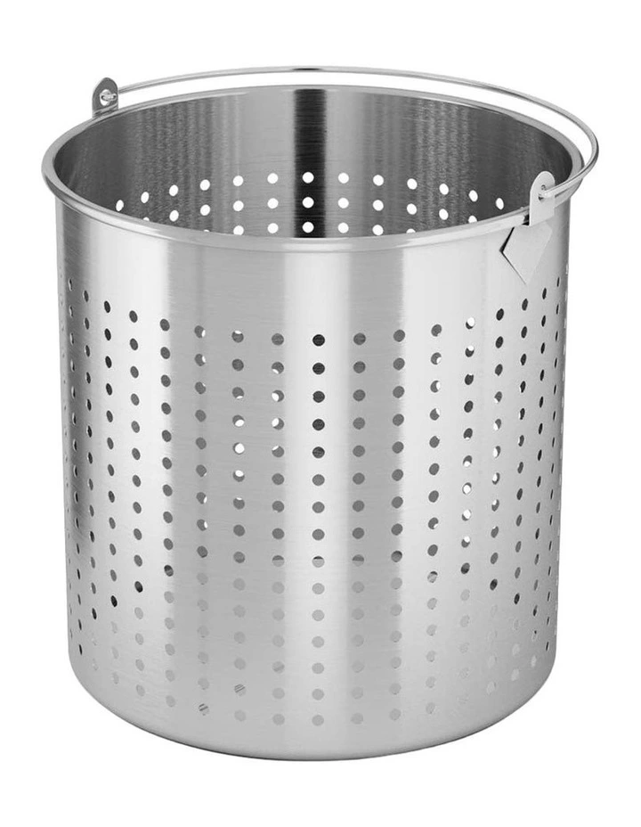SOGA 18/10 Stainless Steel Perforated Stock Pot Basket 12L image 1
