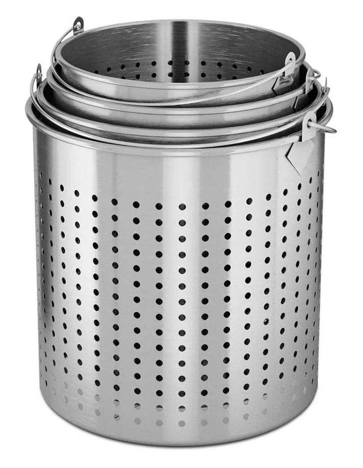 SOGA 18/10 Stainless Steel Perforated Stock Pot Basket 12L image 4
