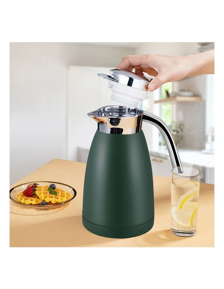 SOGA 2X 2.2L Stainless Steel Insulated Vacuum Flask Water Bottle - Green image 4