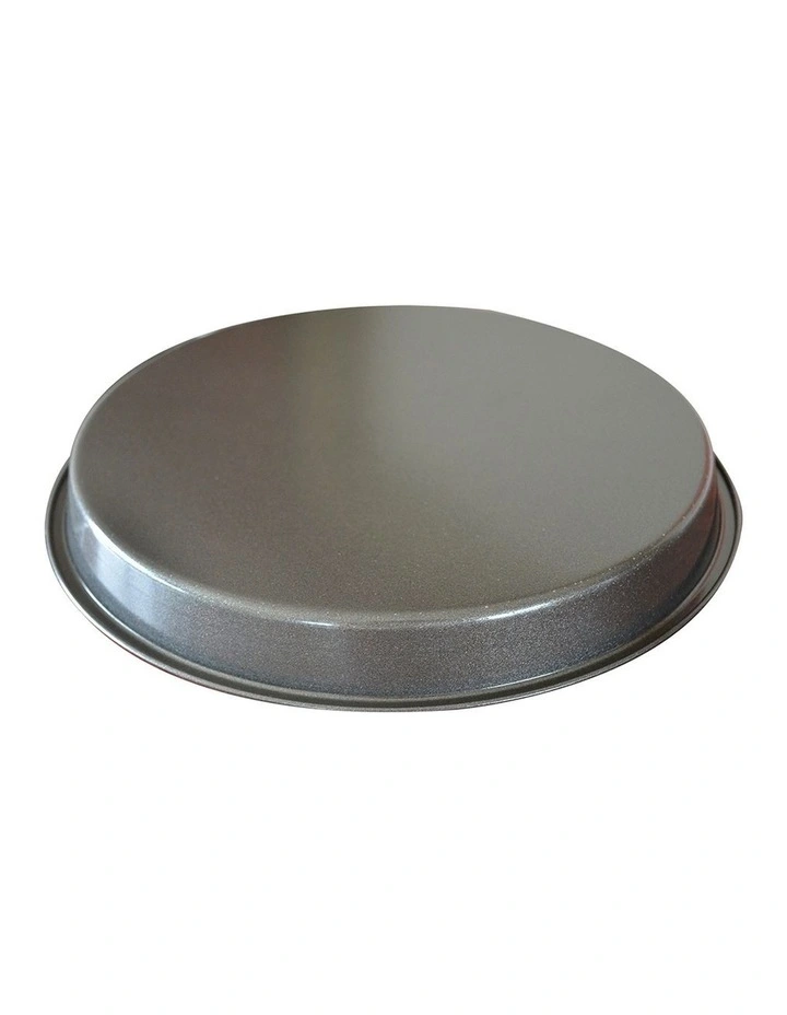 SOGA Round Black Steel Non-Stick Pizza Tray Set image 3