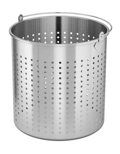 SOGA 18/10 Stainless Steel 71L Perforated Stock Pot Basket