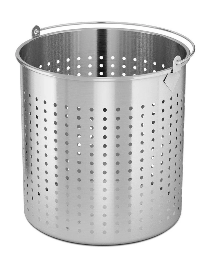 SOGA 18/10 Stainless Steel 71L Perforated Stock Pot Basket image 1