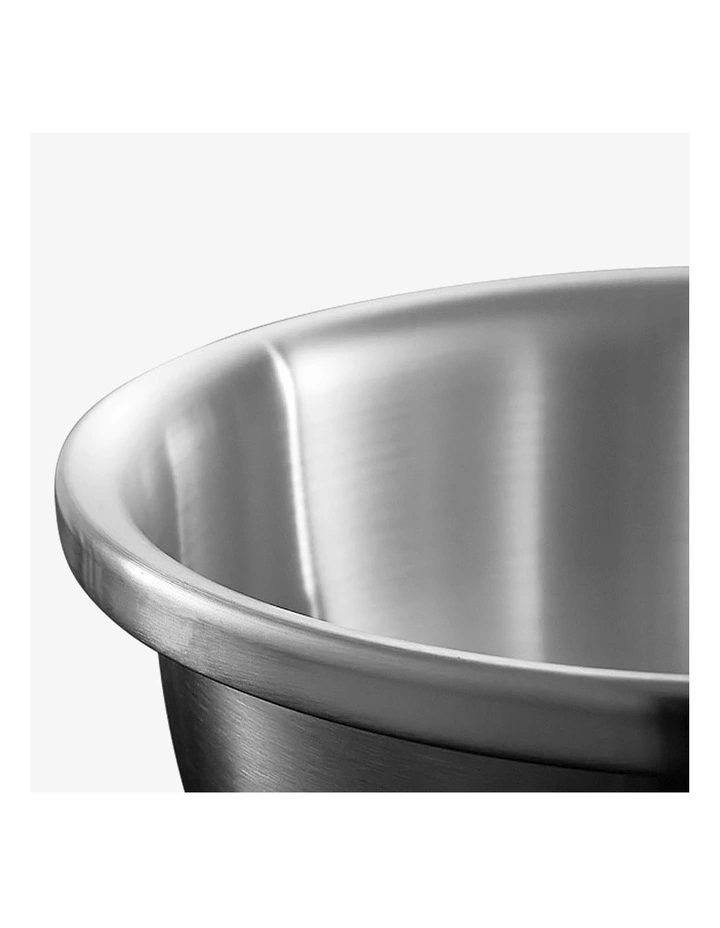 SOGA 2X 5pc Matte Stainless Steel Mixing Bowl Set Stackable Kitchen Basins image 6