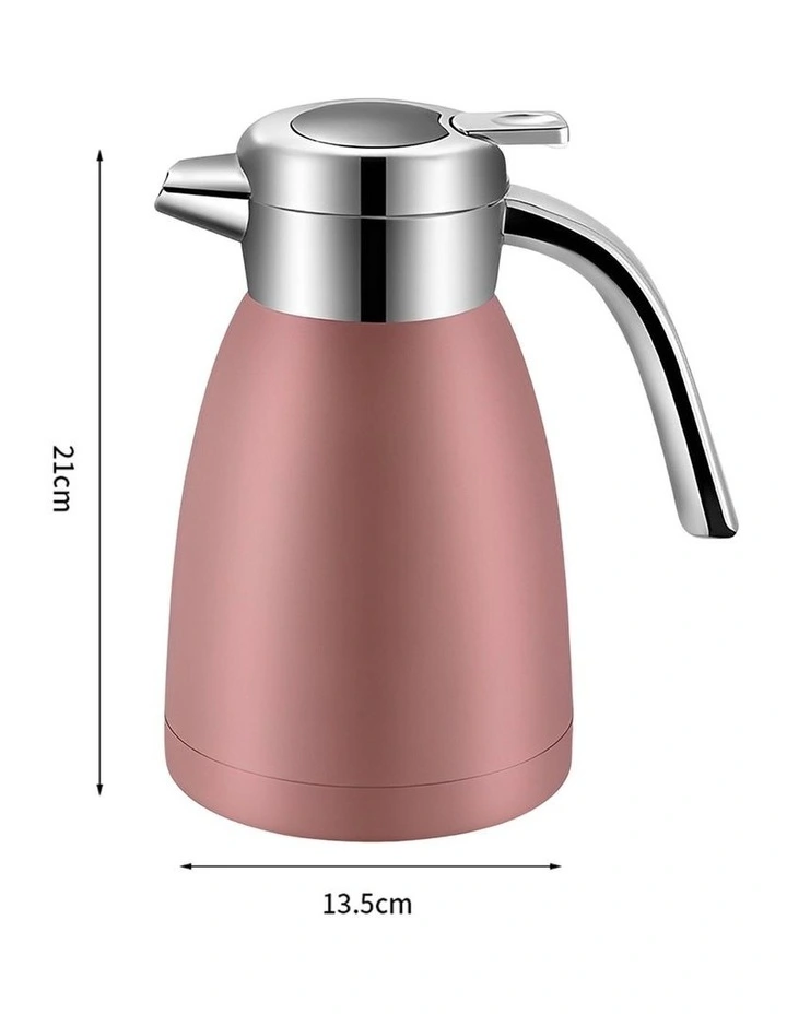 SOGA 2X 1.2L Stainless Steel Insulated Vacuum Flask - Pink image 7