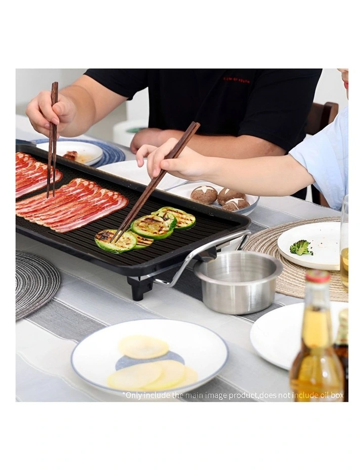 SOGA 48cm Electric Non-Stick BBQ Grill Plate for 3-5 People image 3