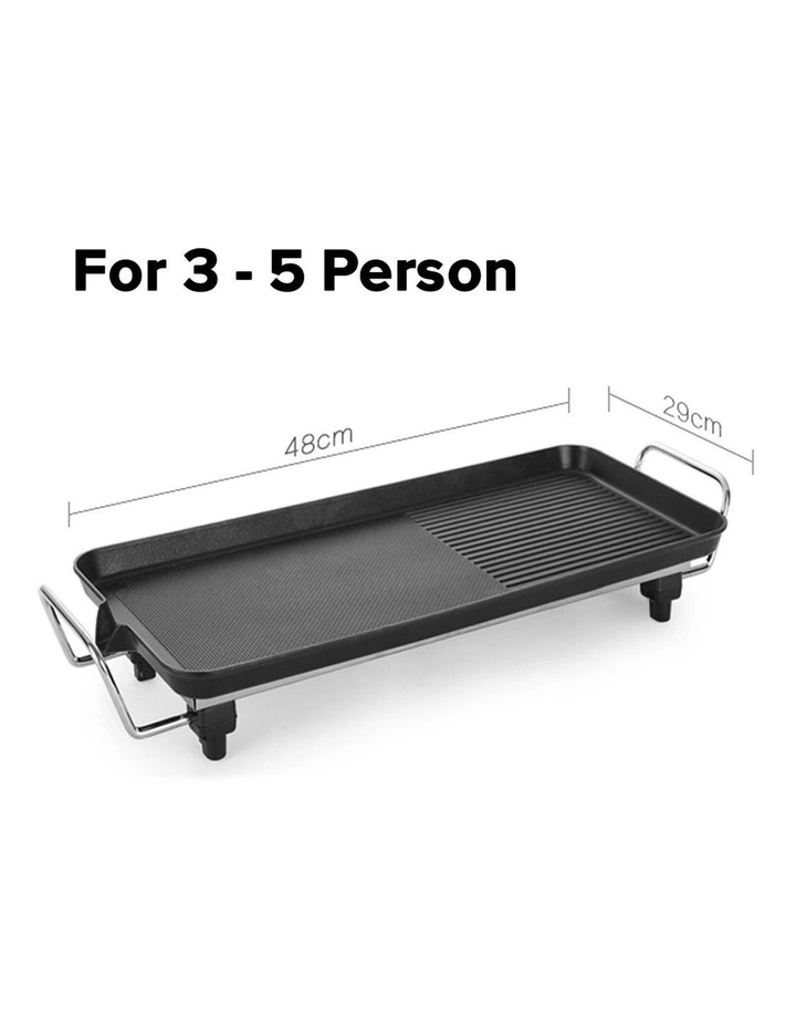 SOGA 48cm Electric Non-Stick BBQ Grill Plate for 3-5 People image 7