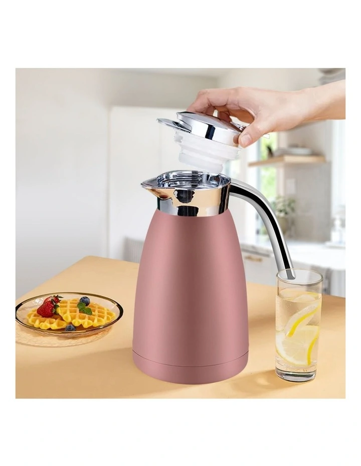 SOGA 2X 2.2L Stainless Steel Water Bottle Insulated Vacuum Flask - Pink image 4