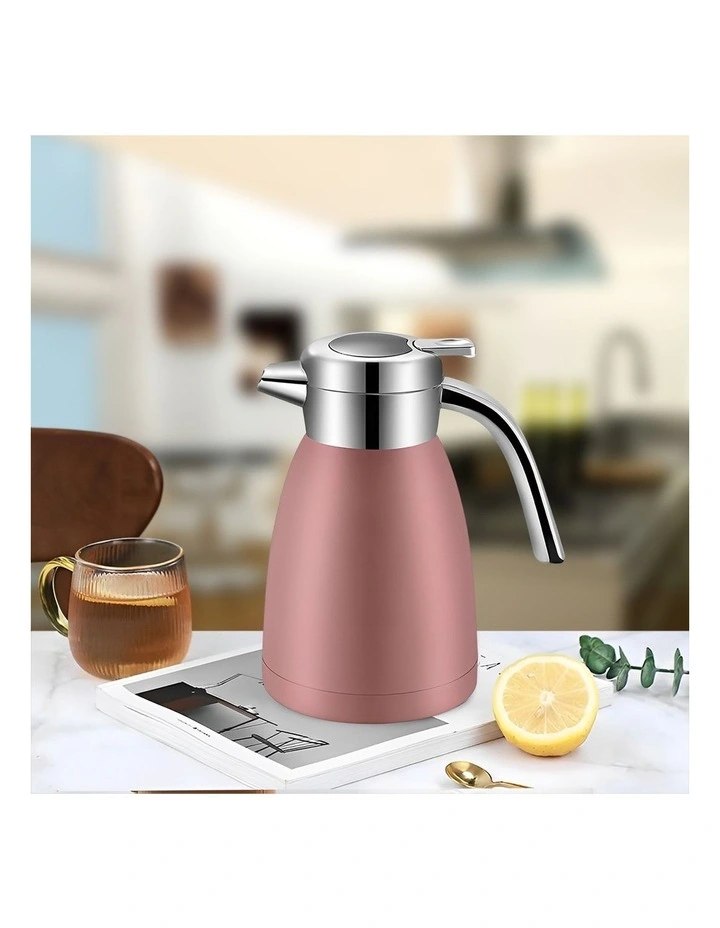 SOGA 2X 2.2L Stainless Steel Water Bottle Insulated Vacuum Flask - Pink image 6