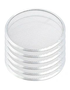 SOGA 6X 9-inch Round Seamless Aluminium Nonstick Commercial Grade Pizza Screen
