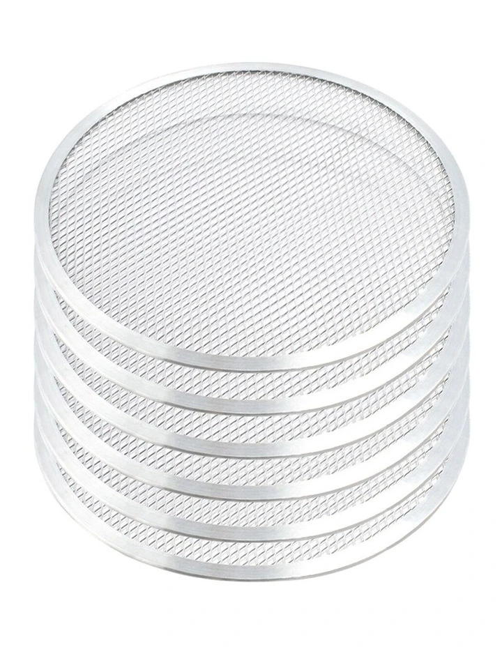 SOGA 6X 9-inch Round Seamless Aluminium Nonstick Commercial Grade Pizza Screen image 1