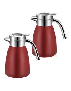 SOGA 2X 1.8L Stainless Steel Insulated Vacuum Flask - Red