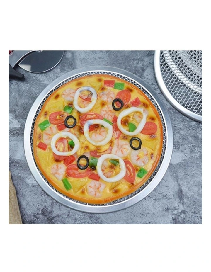 SOGA 12-Inch Aluminium Pizza Screen Non-Stick Round Baking Pan image 7