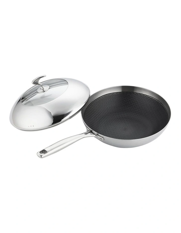SOGA 30cm Stainless Steel Non-Stick Frypan with Lid image 5