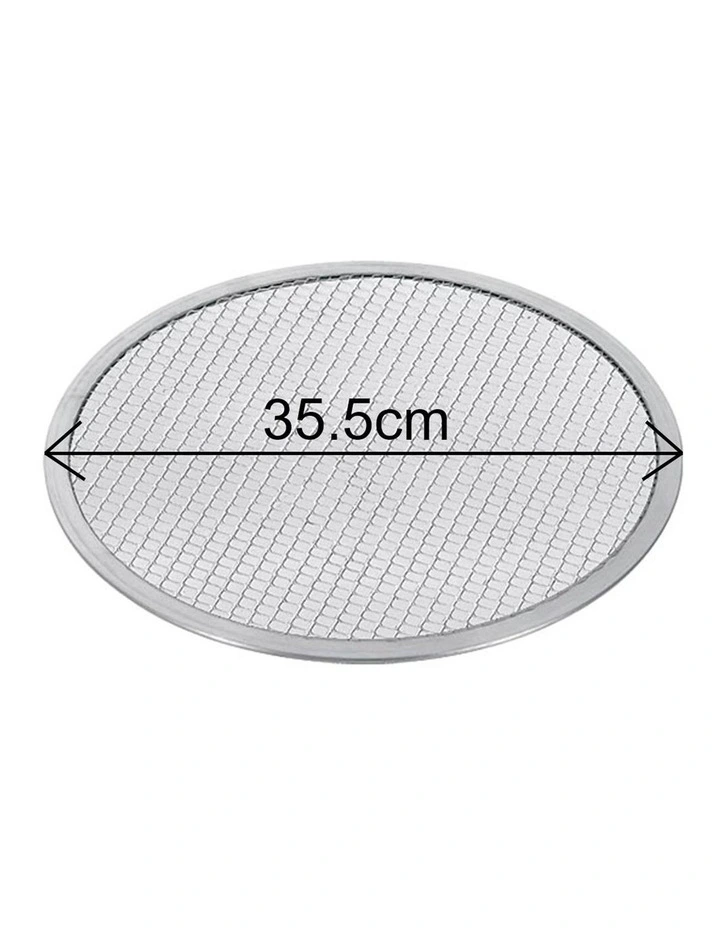 SOGA 2 Pack 14 Inch Round Aluminium Non-Stick Pizza Screens image 5