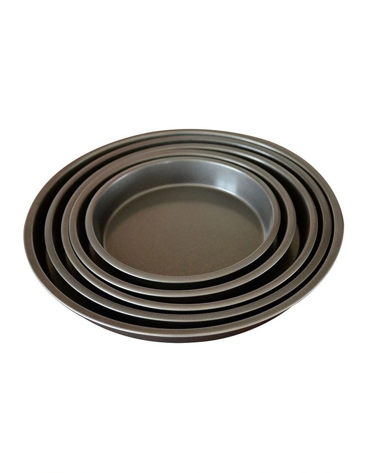 SOGA 2 Pack 9 Inch Round Black Steel Non-Stick Pizza Trays image 4