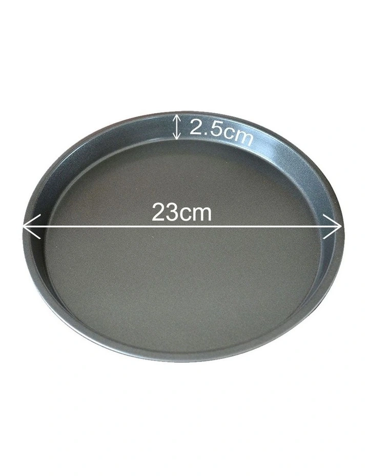 SOGA 2 Pack 9 Inch Round Black Steel Non-Stick Pizza Trays image 6