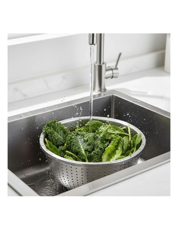 SOGA Stainless Steel Colander and Mixing Bowl Set image 7