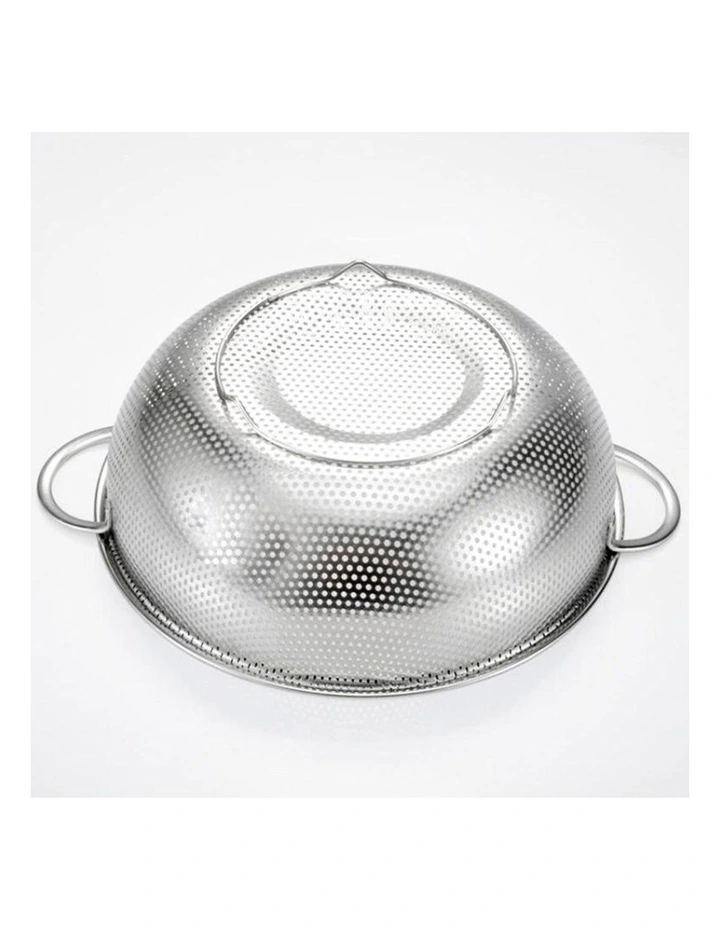 SOGA Stainless Steel Perforated Colander with Handles image 3