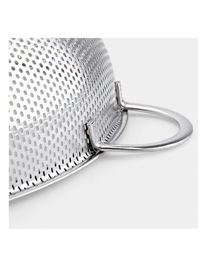 SOGA Stainless Steel Perforated Colander with Handles image 4