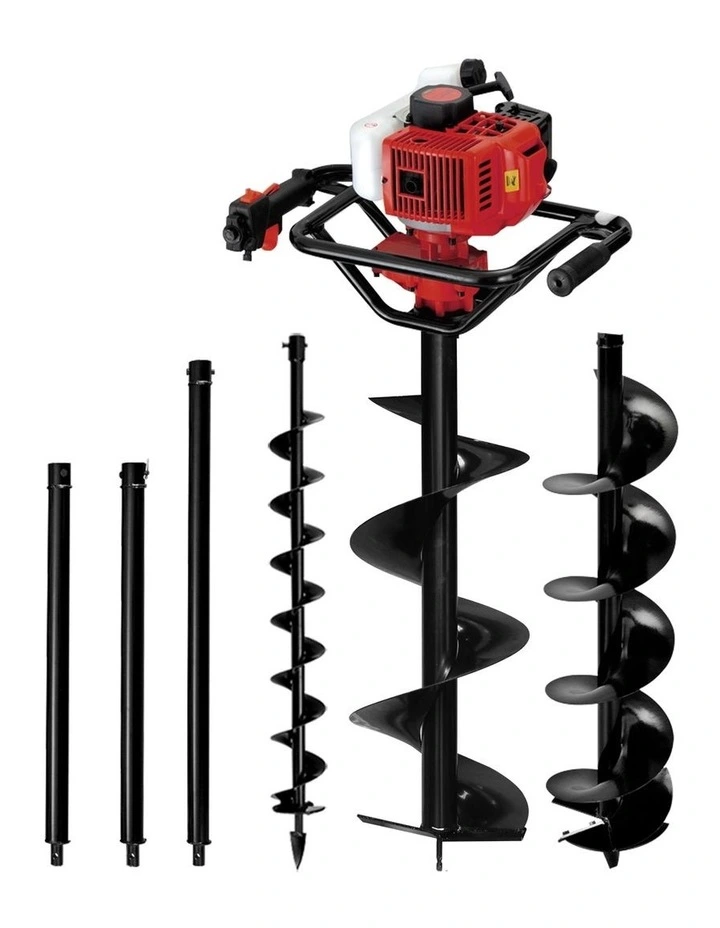 Giantz Post Hole Diggers Petrol Digger Extension Auger Bits image 2