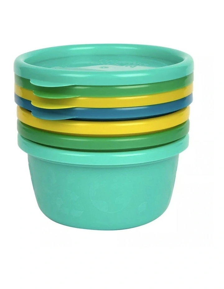 4pc Green Grown 8oz/236ml Toddler/Kids/Children's Eating Bowls 9m Assorted image 3