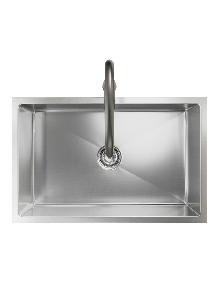 Welba Kitchen Sink 70X45CM With Pull Out Mixer Tap Stainless Steel Single Bowl image 5