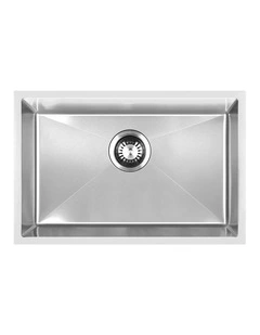 Welba Kitchen Sink 60X45CM Stainless Steel Single Bowl Basin With Waste Silver