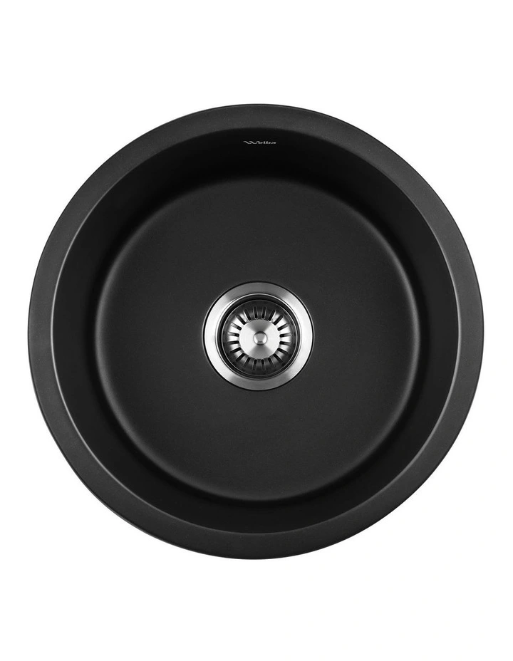 Welba Kitchen Sink Basin Granite Stone Sinks Single Bowl 430x430mm image 2