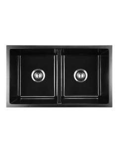 Welba Kitchen Sink Basin Granite Stone Laundry Double Bowl 770mmx450mm