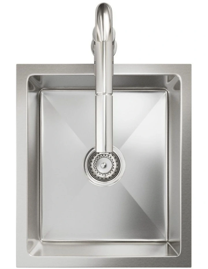Welba Kitchen Sink 44X38CM With Pull Out Mixer Tap Stainless Steel Single Bowl image 2