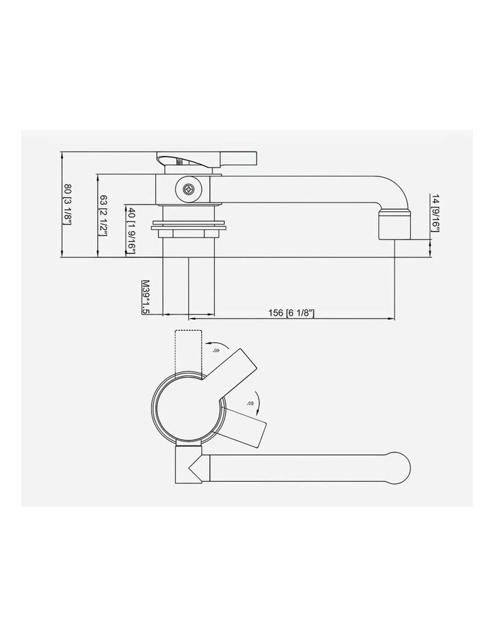 WELS Caravan Kitchen Mixer Tap Fold Down Foldable Motorhome Faucet Swivel WELS image 3