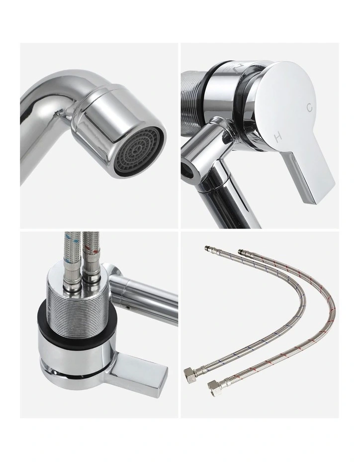 WELS Caravan Kitchen Mixer Tap Fold Down Foldable Motorhome Faucet Swivel WELS image 6