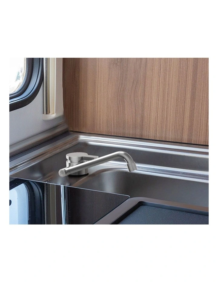 WELS Caravan Kitchen Mixer Tap Fold Down Foldable Motorhome Faucet Swivel WELS image 7