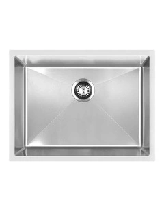 Welba Kitchen Sink 58X44CM Stainless Steel Single Bowl Basin With Waste Silver