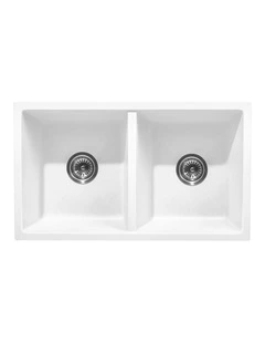 Welba Kitchen Sink Granite Stone Basin Bathroom Laundry Double Bowl 770mmx450mm