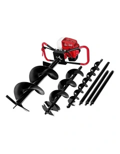 Giantz Post Hole Digger Petrol Motor Drill Extension Auger Bits Kits