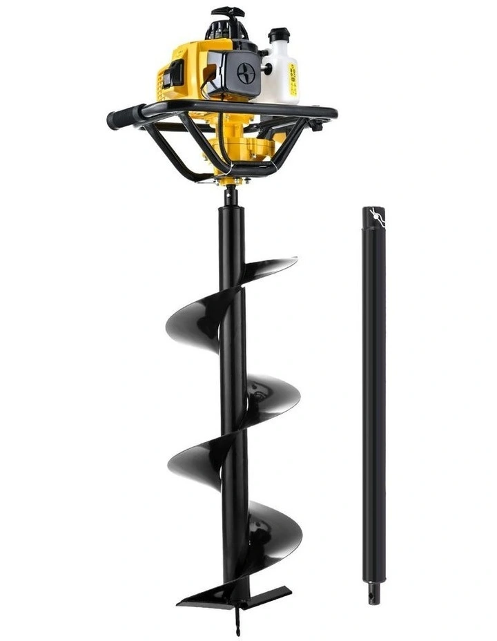 Giantz Post Hole Digger 300mm Petrol Drill Auger Extension Bits image 2