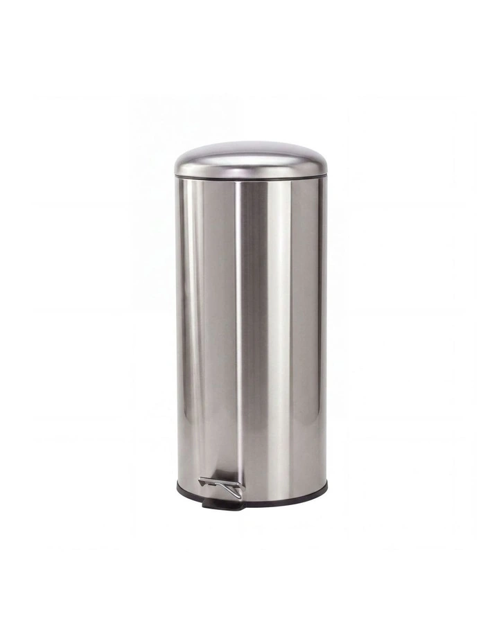 30L Pedal Bin with Stainless Steel and Plastic Construction image 4