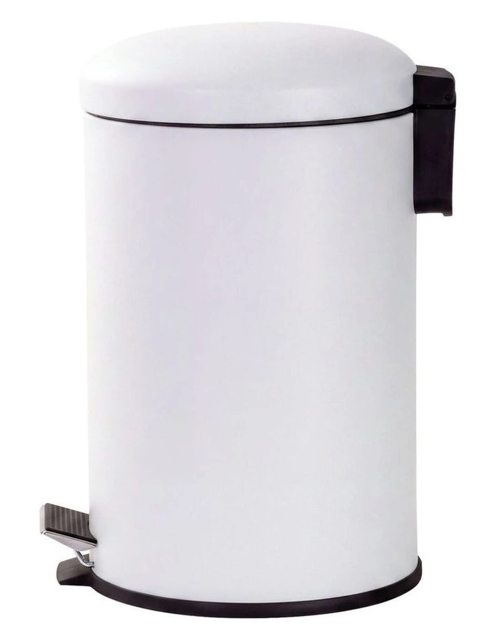 12L Pedal Bin with Stainless Steel and Plastic Construction image 1