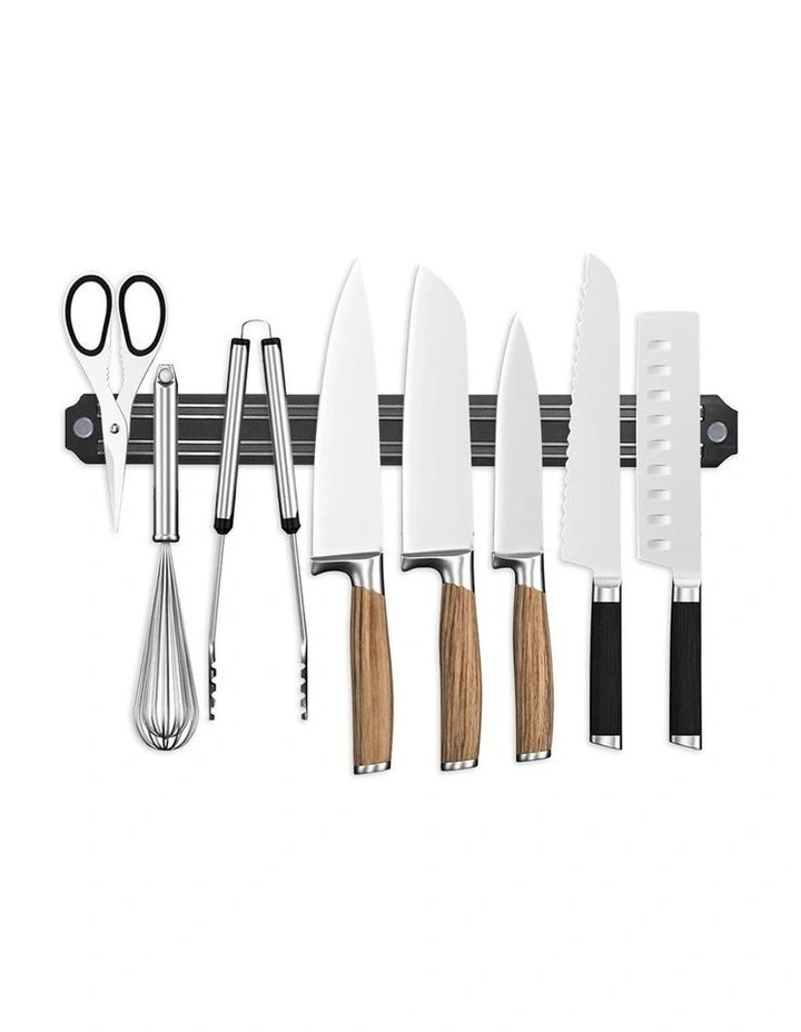 Living Today 40 cm Magnetic Knife Rack, Black - Wall Mount image 1
