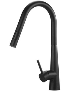 Kitchen Mixer Tap Pull Out Faucet 2-Mode Sink Basin Swivel Black