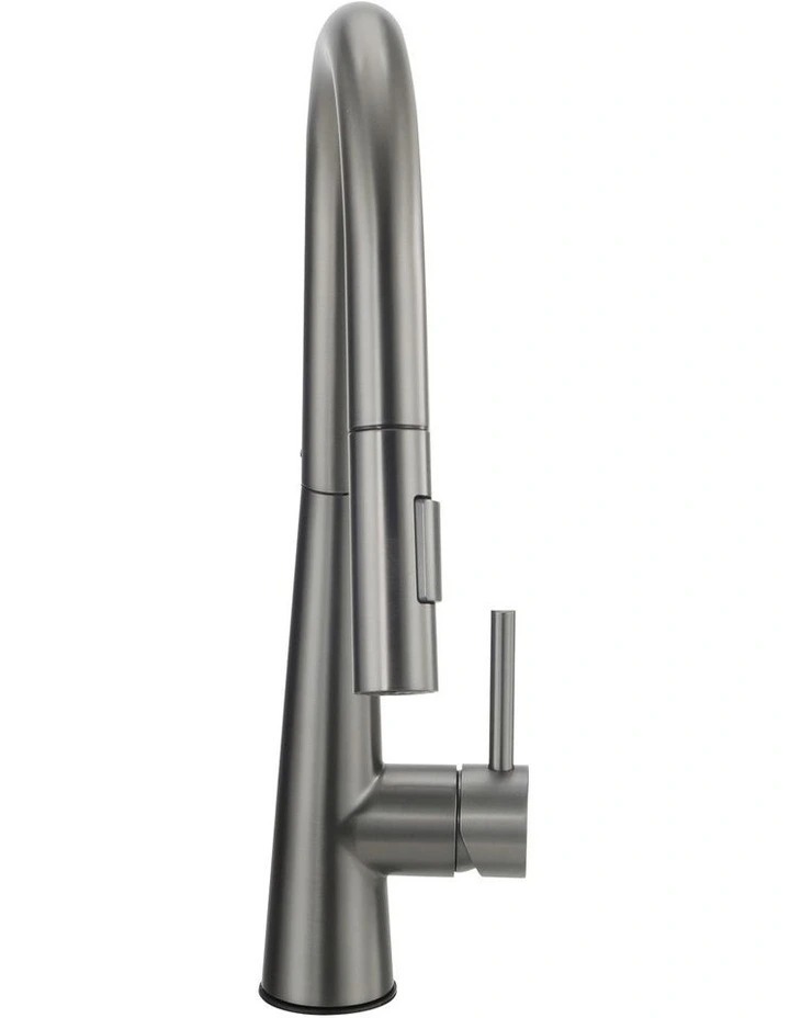 Kitchen Mixer Tap Pull Out Faucet 2-Mode Sink Basin Swivel Grey image 2