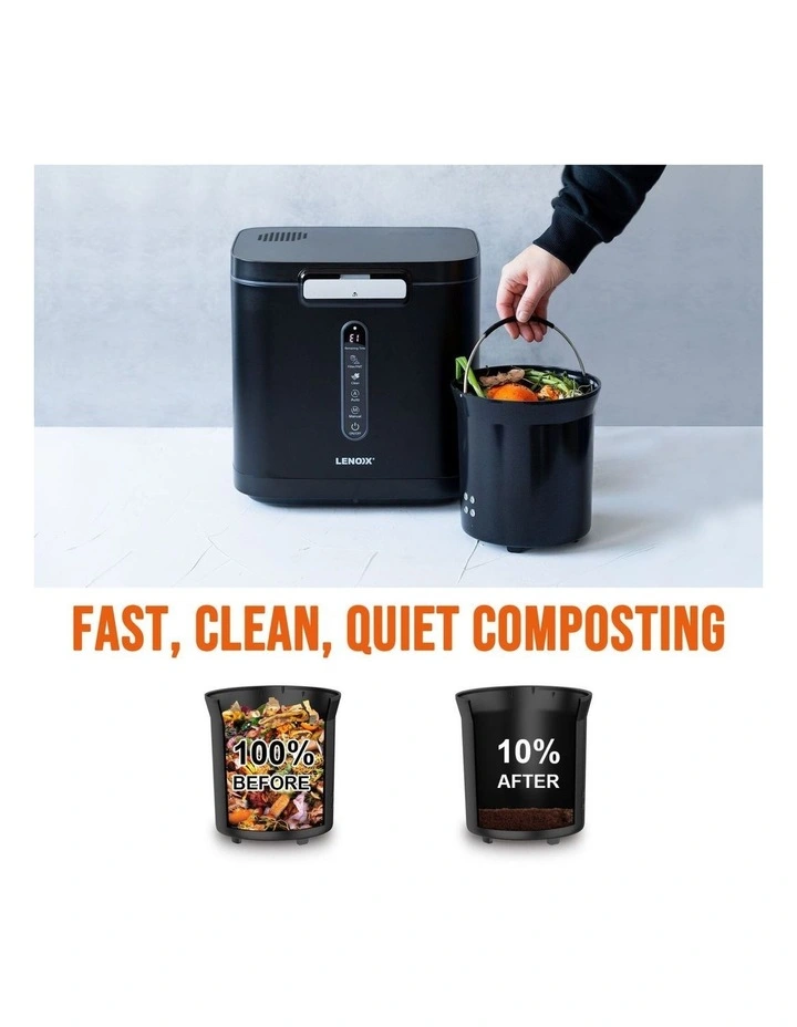 Electric Food Waste Composter 3.8L Kitchen Countertop Bin with Fast 3-Hour Cycle image 6