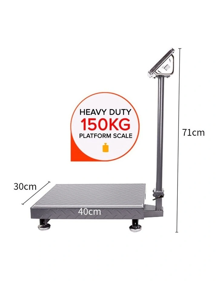 SOGA 2 Pack 150kg Digital Platform Scales - Black image 4