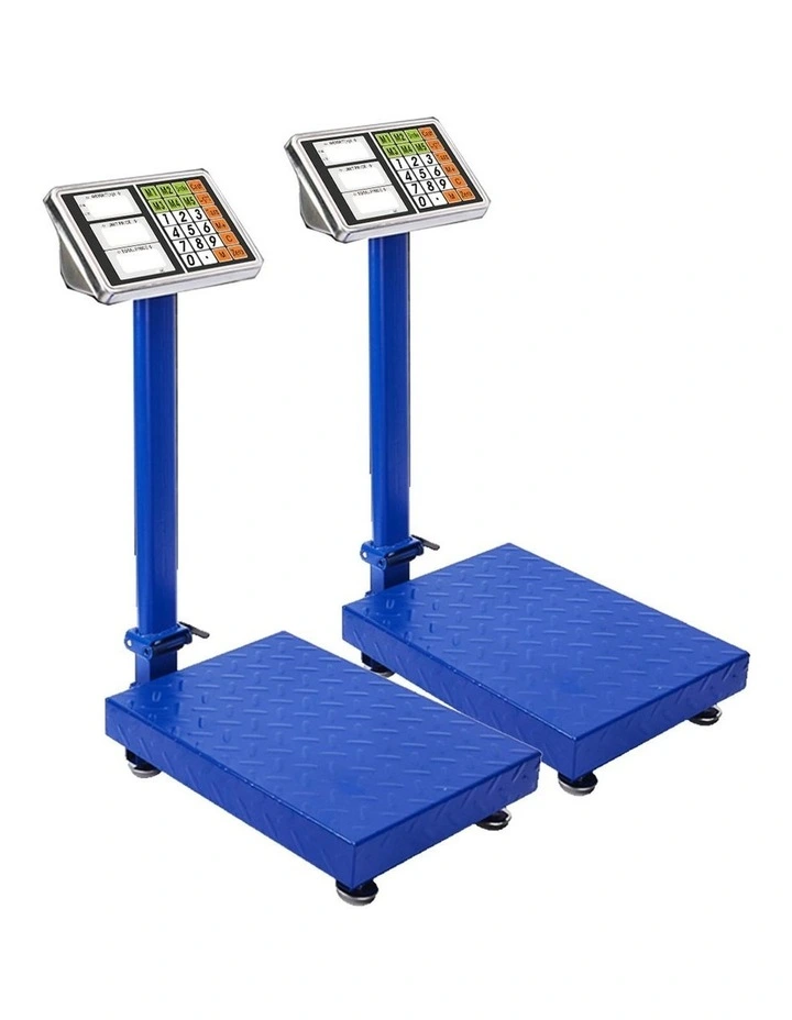 SOGA 2 Pack 150kg Digital Platform Scales - Blue image 1