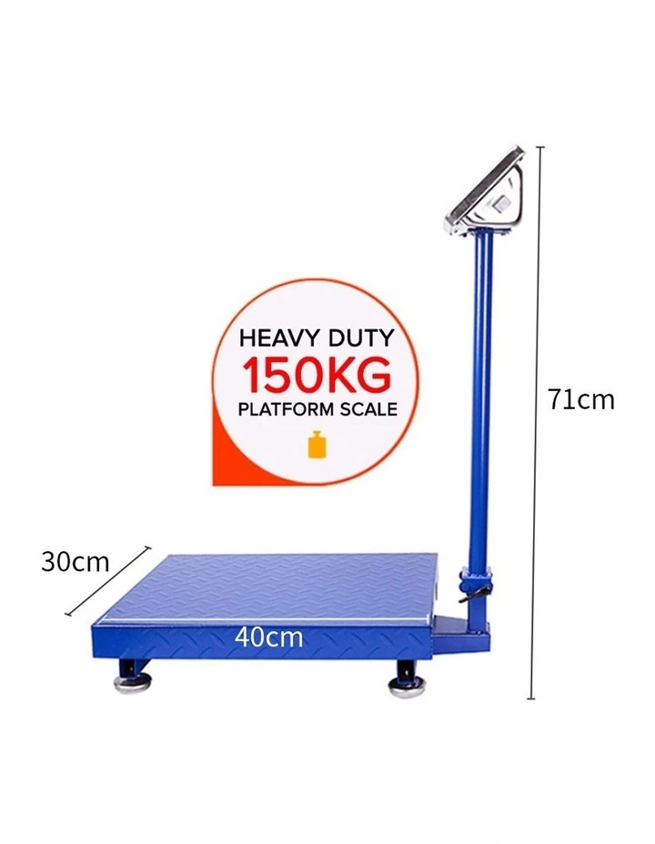 SOGA 2 Pack 150kg Digital Platform Scales - Blue image 5