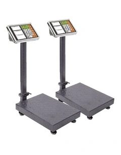 SOGA 2 Pack 300kg Digital Platform Scales - Black