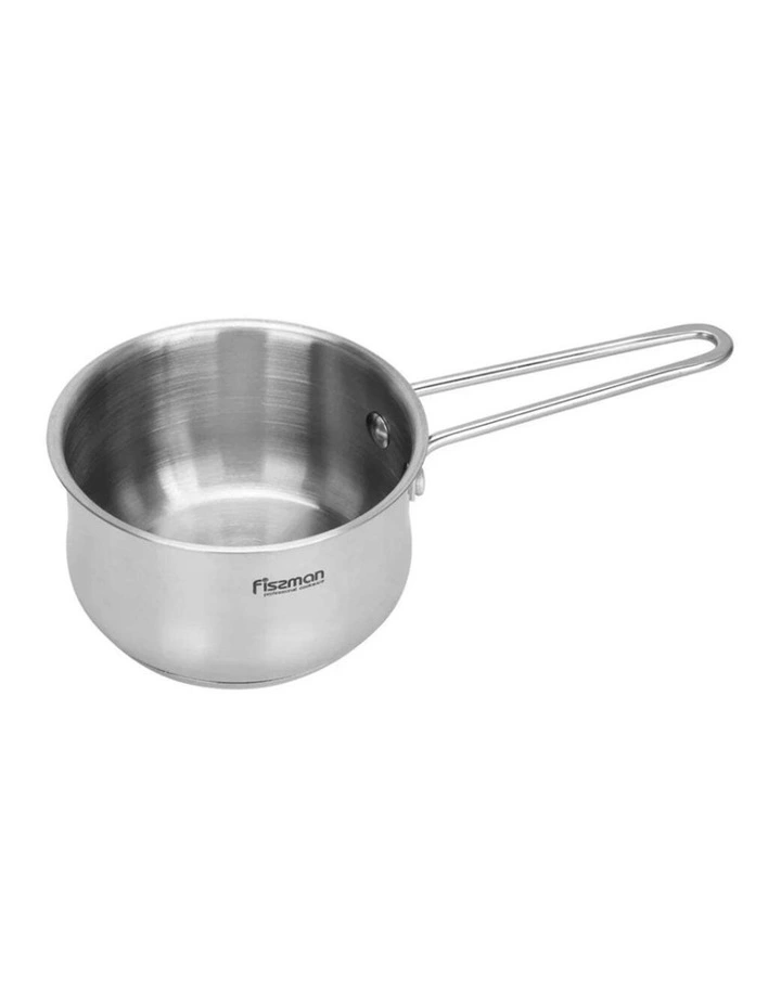 Fissman GULLIVER Saucepan With Glass Lid Stainless Steel Cookware 0.8L image 1
